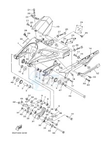 MTN850 MTN-850D MT-09 SP (B6C1) drawing REAR ARM