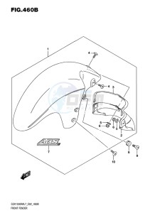 GSX-1300R ABS HAYABUSA EU drawing FRONT FENDER