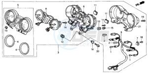 CB600F HORNET S drawing METER (CB600F3/4)