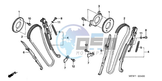 CAM CHAIN/TENSIONER