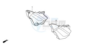 CBF600SA drawing SIDE COVER (CBF600S6/SA6/N6/NA6)