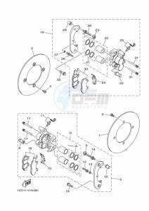 YXM700E YXM70VPAK (B5FH) drawing REAR BRAKE CALIPER