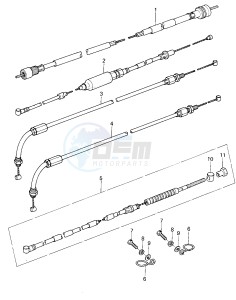 KZ 400 C (C1) drawing CABLES