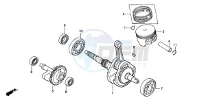 TRX300FW FOURTRAX 300 4X4 drawing CRANKSHAFT/PISTON