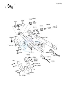 KDX 80 B [KDX80] (B2-B3) [KDX80] drawing SWING ARM