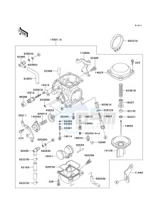 KLX 650 D [KLX650R] (D1) [KLX650R] drawing CARBURETOR