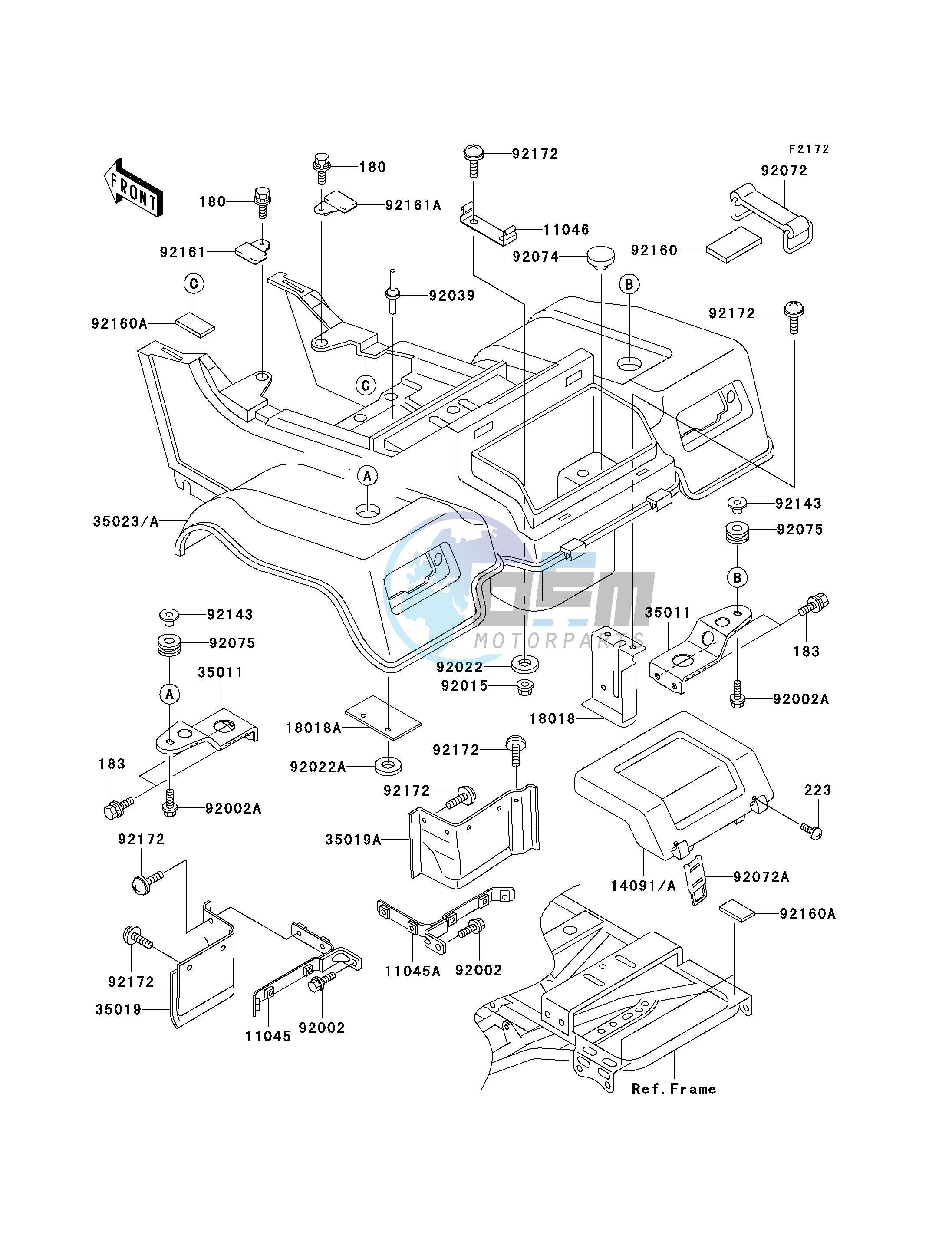 REAR FENDER-- S- -