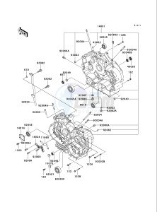 VN 750 A [VULCAN 750] (A20-A21) [VULCAN 750] drawing CRANKCASE