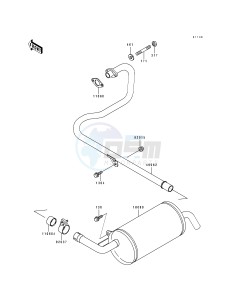 KAF 300 A [MULE 500] (A1) [MULE 500] drawing MUFFLER