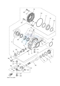 YFM350FWA YFM350DF GRIZZLY 350 4WD (1NSH) drawing DRIVE SHAFT