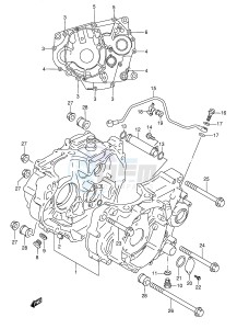 DR350 (E3) drawing CRANKCASE