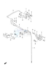 DF 9.9B drawing Clutch Rod Remote Control