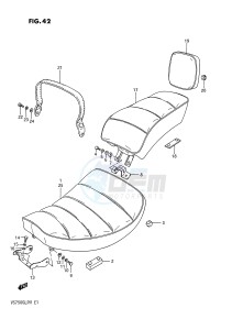 VS750GL (E1) INTRUDER drawing SEAT