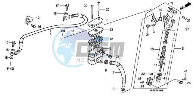 RR. BRAKE MASTER CYLINDER