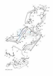 YZF125-A YZF-R125 (B5G5) drawing SIDE COVER