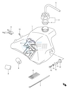 RM80 (E24) drawing FUEL TANK (MODEL V)