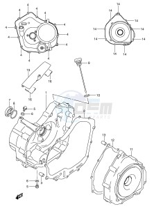 LT-F250 (E3-E28) drawing CRANKCASE COVER