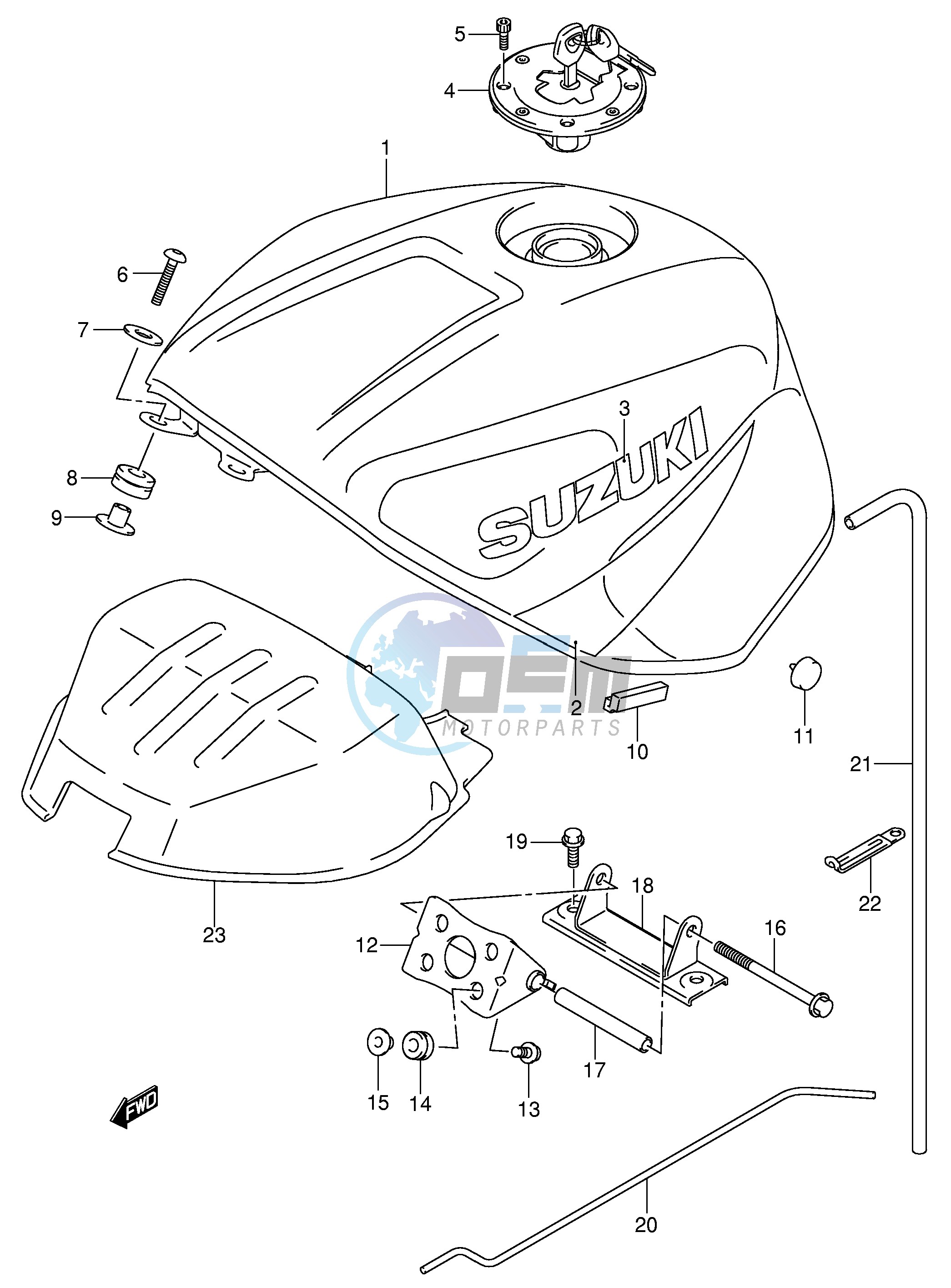 FUEL TANK (MODEL K1)