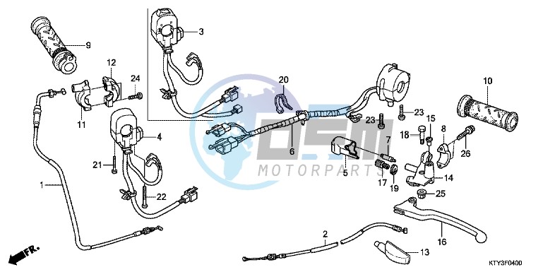 HANDLE LEVER/SWITCH/CABLE