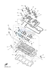 FZ8-SA 800 FZ8-S ABS (1BDA 1BDB) drawing CYLINDER HEAD