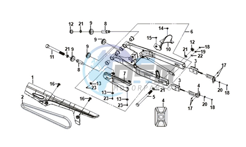 REAR FORK / AANDRIJVING