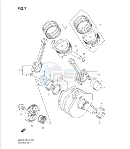 VZ800L0 drawing CRANKSHAFT