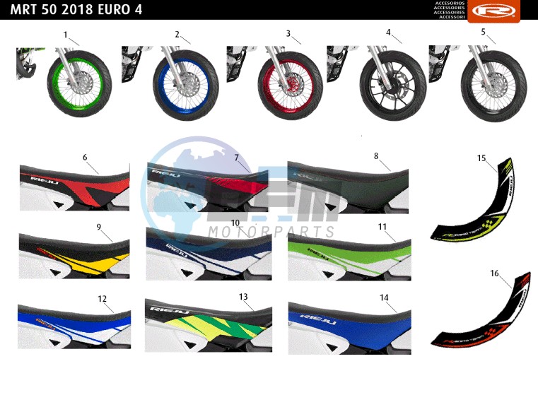 ACCESSOIRIES - WHEELS-SEATS