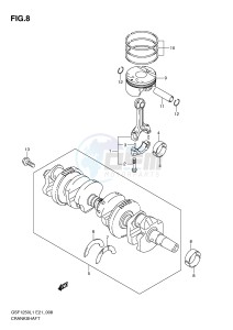 GSF1250 (E21) Bandit drawing CRANKSHAFT