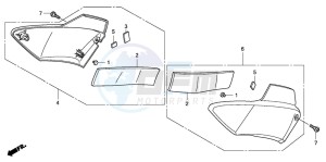 CBF1000T drawing SIDE COVER