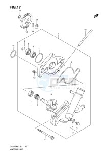 DL650 drawing WATER PUMP