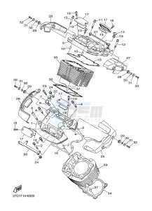 XVS1300CU XVS1300 CUSTOM XVS1300 CUSTOM (2SSA) drawing CYLINDER