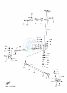 YFM90R (BD3C) drawing STEERING