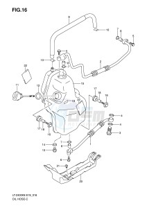 LT-Z400 (E19) drawing OIL HOSE