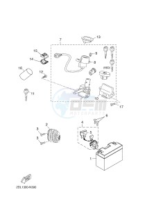 YP250R X-MAX 250 (2DL8 2DL8 2DL8 2DL8) drawing ELECTRICAL 1