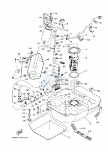 YXZ1000ET YXZ10YEXK (B5HA) drawing FUEL TANK