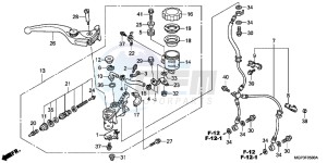 CBR1000RRC drawing FRONT BRAKE MASTER CYLINDER (CBR1000RR/S)