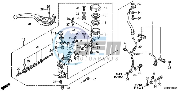 FRONT BRAKE MASTER CYLINDER (CBR1000RR/S)