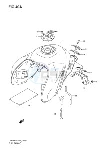 DL650 (E2) V-Strom drawing FUEL TANK (MODEL K8)