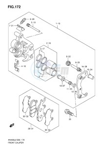 AN400Z ABS BURGMAN EU-UK drawing FRONT CALIPER