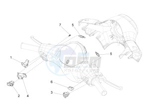 VXL 125 4T 3V drawing Selectors - Switches - Buttons