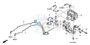 CB1300SA9 UK - (E / ABS BCT MKH MME TWO) drawing ABS MODULATOR