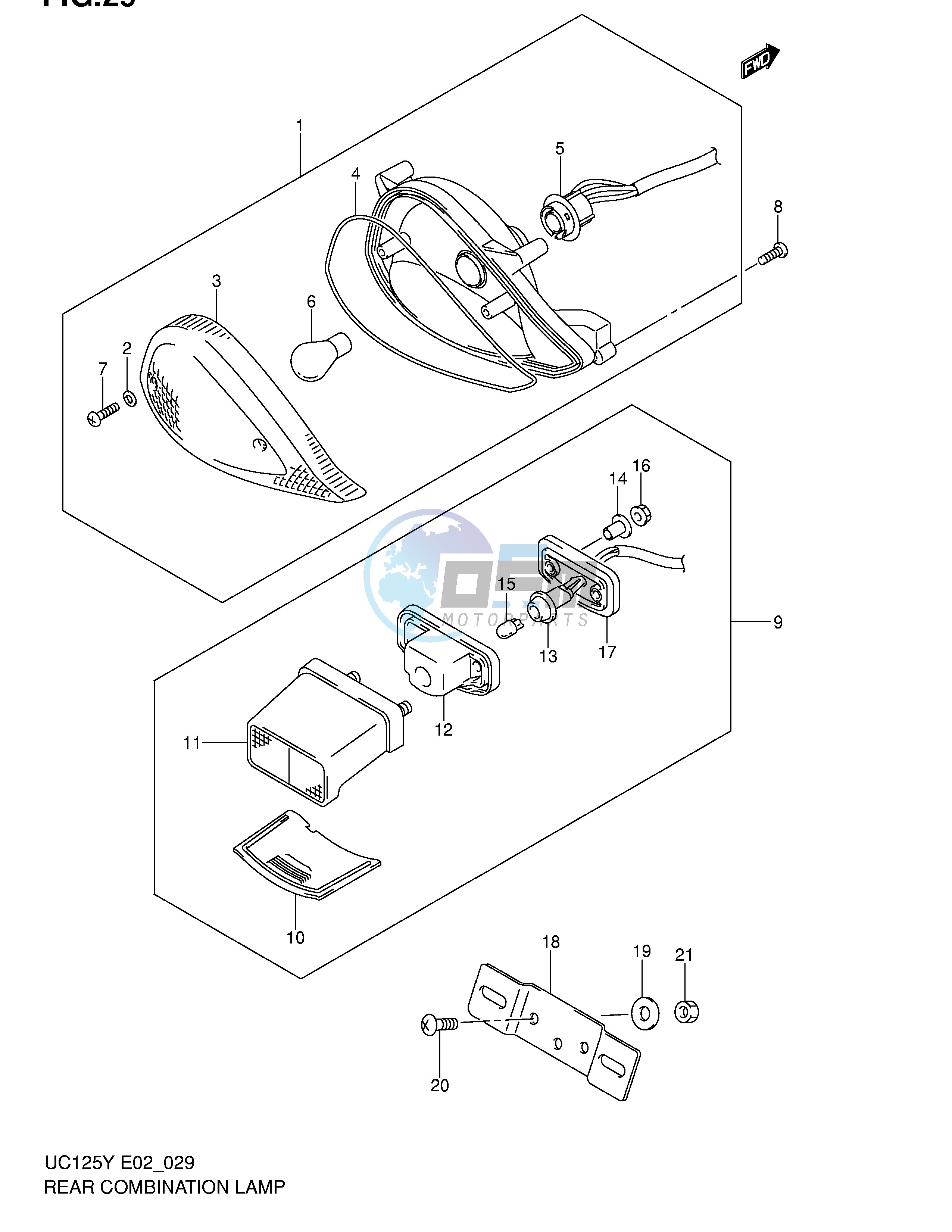 REAR COMB LAMP