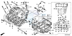 CBR1000RRD Fireblade - CBR1000RR UK - (E) drawing CRANKCASE