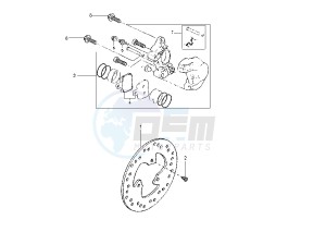 YP E MAJESTY 125 drawing REAR BRAKE CALIPER