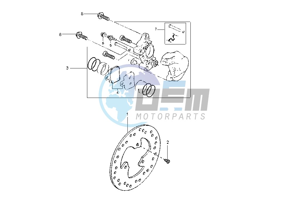 REAR BRAKE CALIPER