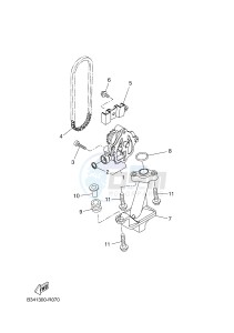 XSR700 (B344 B344 B344 B344) drawing OIL PUMP