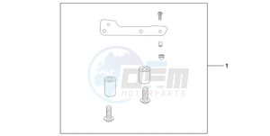 CBR1000RR9 UK - (E / MK) drawing REAR SEAT BAG ATT KIT