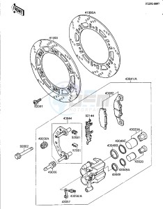 ZX 600 [NINJA 600R] (C3-C7) [NINJA 600R] drawing FRONT BRAKE