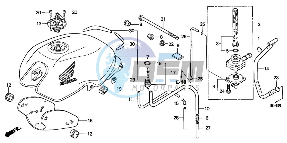 FUEL TANK (CBF600N/NA)