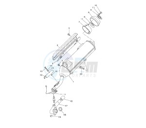 VP X-CITY 125 drawing EXHAUST